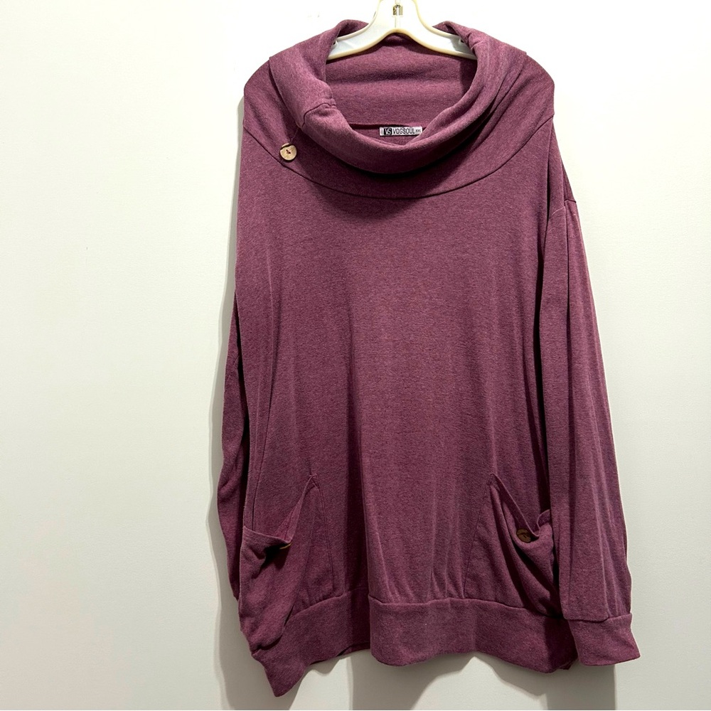 VS VOGSOUL Women’s Cowlneck Oversized Sweater